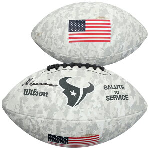 Nico Collins Houston Texans Autographed Wilson 2024 Salute To Service Football