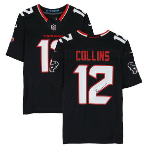 Nico Collins Houston Texans Autographed Navy Nike Limited Jersey