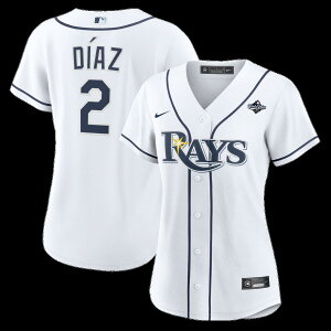 Women's Nike Yandy Diaz White Tampa Bay Rays 2026 World Series Home Replica Jersey