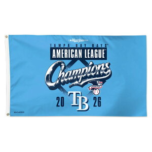 WinCraft Tampa Bay Rays 2026 American League Champions Locker Room 3' x 5' One-Sided Deluxe Flag