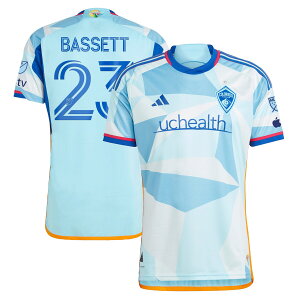 【公式グッズ】MLS コロラド・ラピッズ バセット オーセンティック ユニフォーム Adidas/アディダス メンズ ライトブルー (15877 JERMENACS)