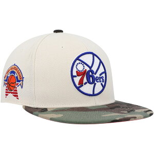 yObYzNBA 76ers LbvEXq Mitchell & Ness/~b`FlX Y Jt (NBA 22 MNC HWC Off White Camo Fitted Hat)