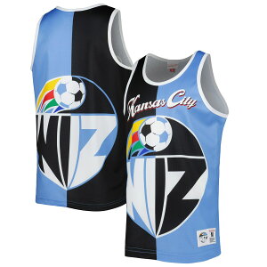�y�����O�b�Y�zMLS �J���U�X�V�e�B �^���N�g�b�v Mitchell & Ness/�~�b�`�F�����l�X �����Y �u���b�N (MNC S22 Men's Sublimated Split Logo Tank)