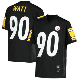 【公式グッズ】NFL スティーラーズ T.J.ワット ホーム ユニフォーム （レプリカ） Outerstuff キッズサイズ ブラック (Youth NFL Mid-Tier Jersey)