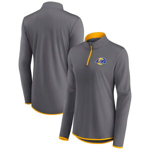�y�����O�b�Y�zNFL �����Y �g���[�i�[ Fanatics/�t�@�i�e�B�N�X ���f�B�[�X �O���C (23 Women's HPB LC Corner LS 1/4 Zip)
