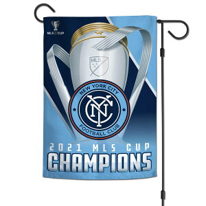 yObYzMLS j[[NEVeBFC K[fjOptbO WinCraft (WCR 2021 MLS Cup Champs 2 Sided 12x18 Garden Flag)
