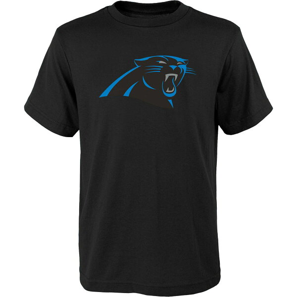 【公式グッズ】NFL パンサーズ Tシャツ Outerstuff キッズサイズ ブラック (23 Youth Primary Logo SST)