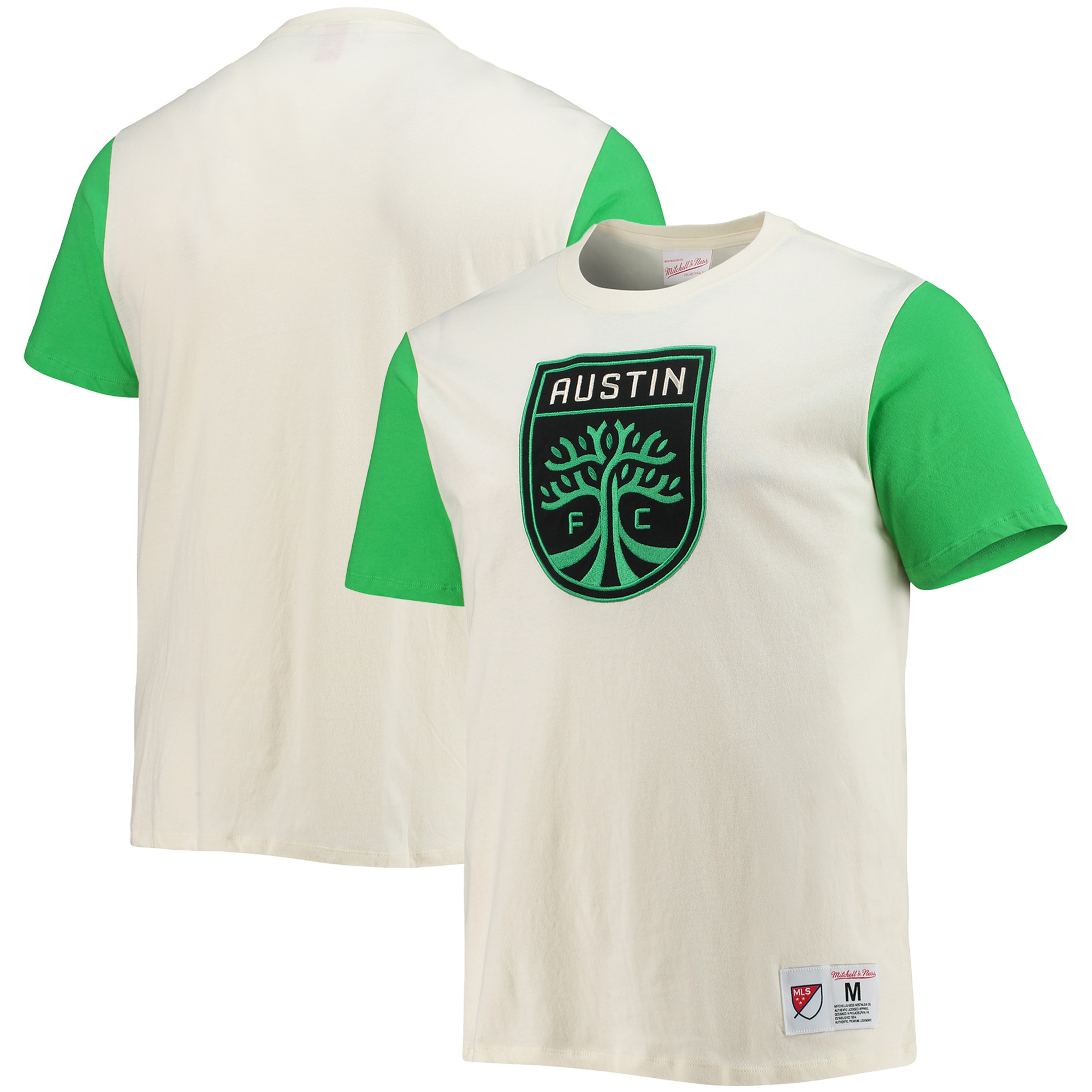 MLS オースティンFC Tシャツ Mitchell & Ness（ミッチェル＆ネス） メンズ クリーム (MNC S22 Men´s Color Blocked Tee)のサムネイル