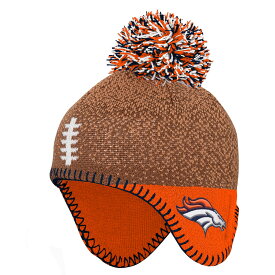【公式グッズ】NFL ブロンコス ニット帽 Outerstuff（アウタースタッフ） トドラー ブラウン (NFL Child Football Head Knit)
