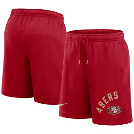 NFL 49ers アルバロ・バレアル カジュアル ショーツ Nike ナイキ メンズ スカーレット (Mens NFL SP24 Nike Arched Kicker Fleece Short)