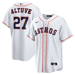 MLB �A�X�g���Y �z�Z�E�A���g�D�[�x ���v���J ���j�t�H�[�� Nike �i�C�L �����Y �z���C�g (Men's MLB Nike Official Replica Player Jersey)