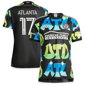 MLS アトランタ・ユナイテッドFC オーセンティック ユニフォーム Adidas（アディダス） メンズ ブラック (ADI 2023/24 Men's Authentic Jersey - Player)