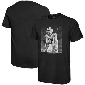 NFL ビルズ ジョシュ・アレン Tシャツ Majestic（マジェスティック） メンズ ブラック (Men's Player Image Oversized SST)