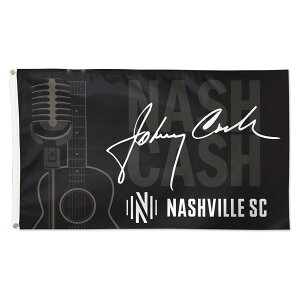 �y�����O�b�Y�zMLS �i�b�V���r���ESC �L���b�V�� �t���b�O WinCraft (WCR S23 Nashville SC x Johnny Cash 1 Sided Deluxe 3x5 Flag)