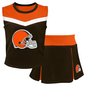 �y�����O�b�Y�zNFL �u���E���Y �`�A�h���X Outerstuff �K�[���Y �u���E�� (23 Youth Spirit Cheer 2 Piece Cheerleader Set)