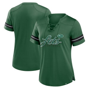 �y�����O�b�Y�zNFL �W�F�b�c T�V���c Fanatics/�t�@�i�e�B�N�X ���f�B�[�X �O���[�� (24 Women's Play Script Poly Short Sleeve Fashion Top)