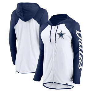 �y�����O�b�Y�zNFL �J�E�{�[�C�Y �p�[�J�[ Fanatics/�t�@�i�e�B�N�X ���f�B�[�X �z���C�g (24 Women's LC Sleeve Script Poly Full-Zip Hood)