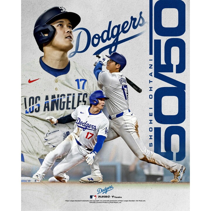 楽天市場】【公式グッズ】MLB ドジャース 大谷 翔平 50-50 達成記念 