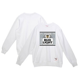 �y�����O�b�Y�zNFL �Z�C���c �g���[�i�[ Mitchell & Ness/�~�b�`�F�����l�X �����Y �z���C�g (Mitchell and Ness x Bud Light Men's The Crest Crewneck Fleece)