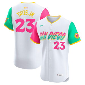 �y�����O�b�Y�zMLB �p�h���X �t�F���i���h�E�^�e�B�XJr. �V�e�B�R�l�N�g �G���[�g ���j�t�H�[�� Nike/�i�C�L �����Y �z���C�g (Player Nike Elite Jersey City Connect Jerseys - Carryover Teams)