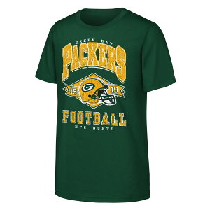 �y�����O�b�Y�zNFL �p�b�J�[�Y T�V���c Outerstuff �L�b�Y�T�C�Y �O���[�� (NFL Youth Kick Off SST - R)
