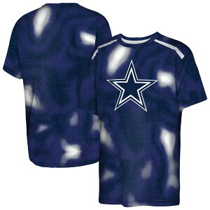 �y�����O�b�Y�zNFL �J�E�{�[�C�Y T�V���c Outerstuff �L�b�Y�T�C�Y �l�C�r�[ (NFL Youth End Zone Poly Dri-Tek Interlock Sublimated SST)