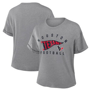 �y�����O�b�Y�zNFL �e�L�T���Y T�V���c Fanatics/�t�@�i�e�B�N�X ���f�B�[�X �w�U�[�O���C (NFL Womens Pennant Wave Tribute Triblend SST - R)