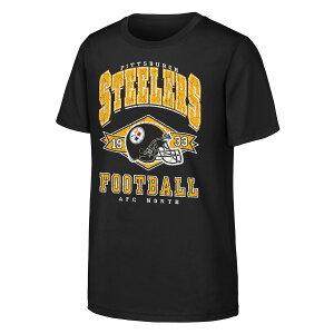 �y�����O�b�Y�zNFL �X�e�B�[���[�Y T�V���c Outerstuff �L�b�Y�T�C�Y �u���b�N (NFL Youth Kick Off SST - R)