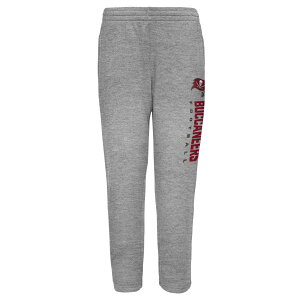 【公式グッズ】NFL バッカニアーズ ルームパンツ Outerstuff キッズサイズ グレイ (NFL Youth Run Hard open bottom Sweatpants with pockets)