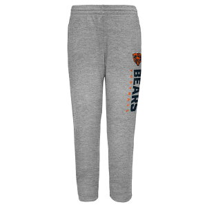 【公式グッズ】NFL ベアーズ ルームパンツ Outerstuff キッズサイズ グレイ (NFL Youth Run Hard open bottom Sweatpants with pockets)