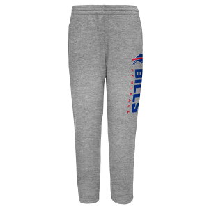 【公式グッズ】NFL ビルズ ルームパンツ Outerstuff キッズサイズ グレイ (NFL Youth Run Hard open bottom Sweatpants with pockets)