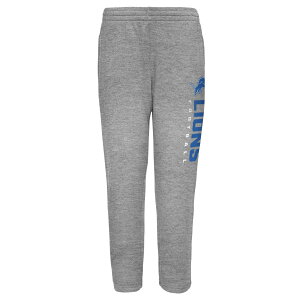 【公式グッズ】NFL ライオンズ ルームパンツ Outerstuff キッズサイズ グレイ (NFL Youth Run Hard open bottom Sweatpants with pockets)