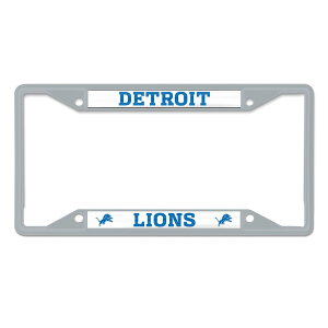�y�����O�b�Y�zNFL ���C�I���Y �J�[�p�i �i���o�[�t���[�� WinCraft �O���C (Colored Metal License Plate Frame -S/S CORE)