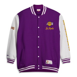 �y�����O�b�Y�zNBA ���C�J�[�Y �W���P�b�g Mitchell & Ness/�~�b�`�F�����l�X �����Y �p�[�v�� (NBA Profile MNC HWC Men's Big and Tall Snap Front Varsity jacket)