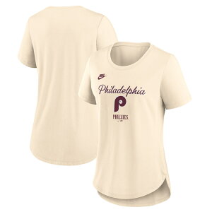 �y�����O�b�Y�zMLB �t�B���[�Y T�V���c Nike/�i�C�L ���f�B�[�X �i�`������ (Women's Nike MLB Natural Cooperstown Triblend Tee)