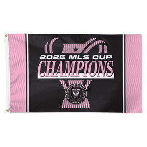 �y�����O�b�Y�zMLS �C���e���}�C�A�~CF �t���b�O WinCraft (2025 MLS Cup Champions Official On Pitch/Locker Room Celebration 1 Sided Deluxe 3'x5' Flag)