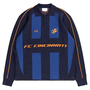 �y�����O�b�Y�zMLS FC�V���V�i�e�B �|���V���c Live Breathe Futbol �����Y �u���[ (LBF S26 Unisex Rossi LS Knit Polo)