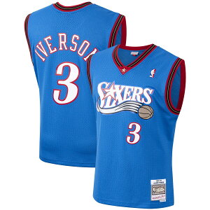 yObYzNBA 76ers AEACo[\ jtH[ Mitchell & Ness/~b`FlX Y Cu[ (MNC NBA HWC Mens Swingman Jersey)