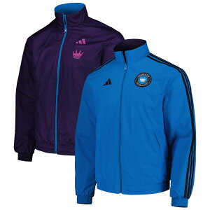 �y�����O�b�Y�zMLS �V���[���b�gFC �W���P�b�g Adidas/�A�f�B�_�X �����Y �u���[ (ADI S23 Men's Reversible Anthem Jacket)