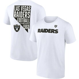 【公式グッズ】NFL レイダース Tシャツ Fanatics（ファナティクス） メンズ ホワイト (22 NFL Men's Fanatics Branded Hot Shot SST)