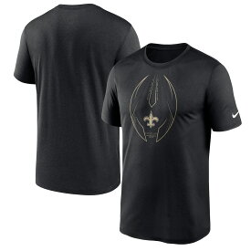 NFL セインツ Tシャツ ロゴ入り Nike ナイキ メンズ ブラック (21 Mens Fan Gear Legend Icon SST)