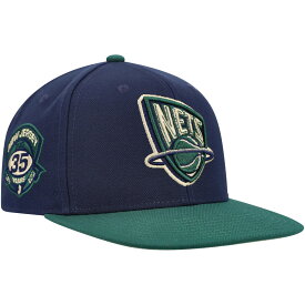 NBA ネッツ キャップ・帽子 Mitchell & Ness（ミッチェル＆ネス） メンズ ネイビー (NBA MNC x Lids HWC Grassland Fitted Hat)