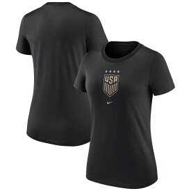 NATIONAL TEAM アメリカ女子代表 Tシャツ Nike ナイキ レディース ブラック (NIK F23 Women's Crest Tee)