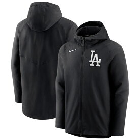 MLB ドジャース フルジップアップ パーカー Nike ナイキ メンズ ブラック (Men's Nike Authentic Collection Player Therma Full Zip Jacke)