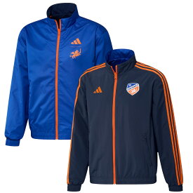 MLS FCシンシナティ ジャケット Adidas（アディダス） メンズ ネイビー (ADI S23 Men's Reversible Anthem Jacket)