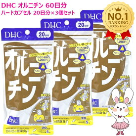 【賞味期限2029年3月・3個セット】DHC オルニチン 60日分 20日分×3個セット サプリメント 健康食品 健康サプリ 美容サプリ 健康応援 ディーエイチシー