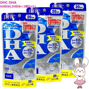 �y�������K�i�E3�Z�b�g�E�ܖ�����2028�N7���ȍ~�zDHC DHA 60���i20����×3�܃Z�b�g) DHC�T�v�������g ���N