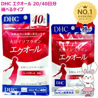 【国内正規品・賞味期限2027/11】DHC 大豆イソフラボン エクオール 20日分/40日分 選べる ディーエイチシ…