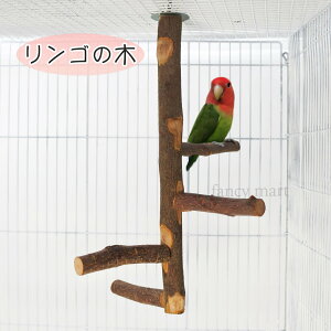 鳥 止まり木 タワー インコ カナリア 文鳥 十姉妹 多頭 複数 枝 りんご リンゴの木 爪とぎ パーチ 木 遊び場 林檎 天然木 大きめ 枝 複数 吊るす モモンガ リス 鳥止まり木