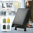【20%OFFクーポン！数量限定】スーツケース Lサイズ 軽量 大型 キャリーケース ハードタイプ 静音ダブルキャスター TSAロック付き ファスナー式 約7泊〜10泊用 大容量 シンプル おしゃれ 可愛い メンズ レディース 修学旅行 海外 国内 ビジネス 出張 TY2506